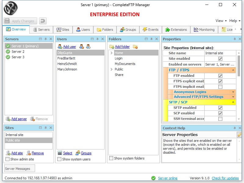 CompleteFTP Screenshot 2