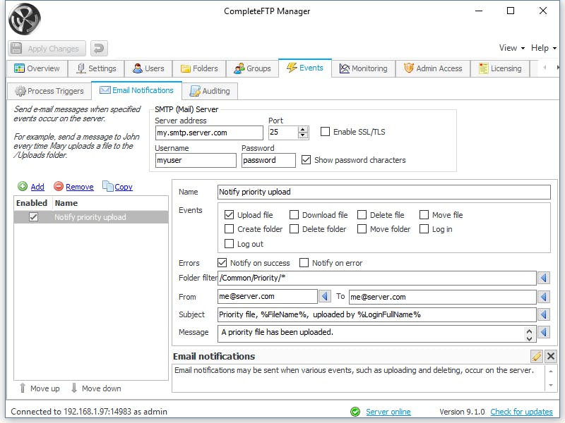 CompleteFTP Screenshot 4