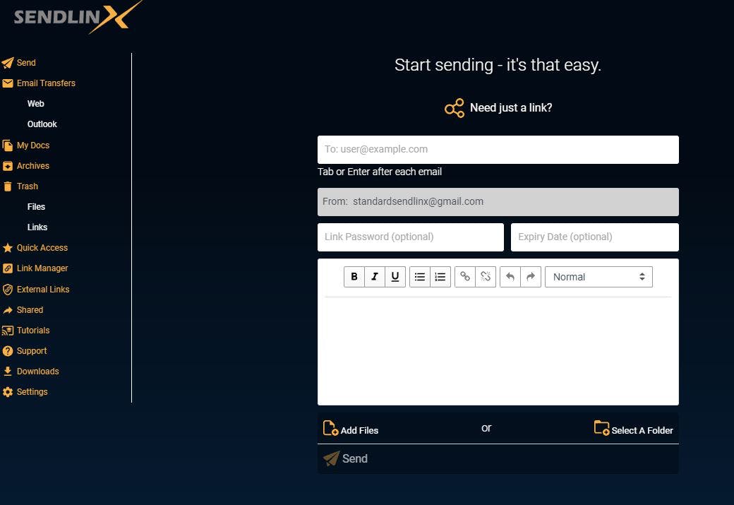 Sendlinx Screenshot 4