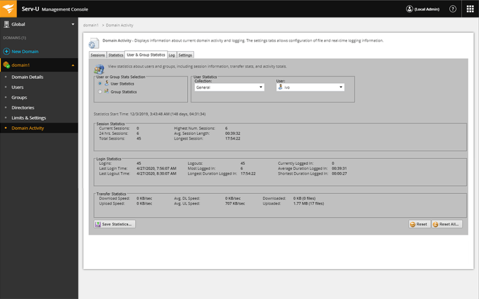 Serv-U FTP Server Screenshot 3