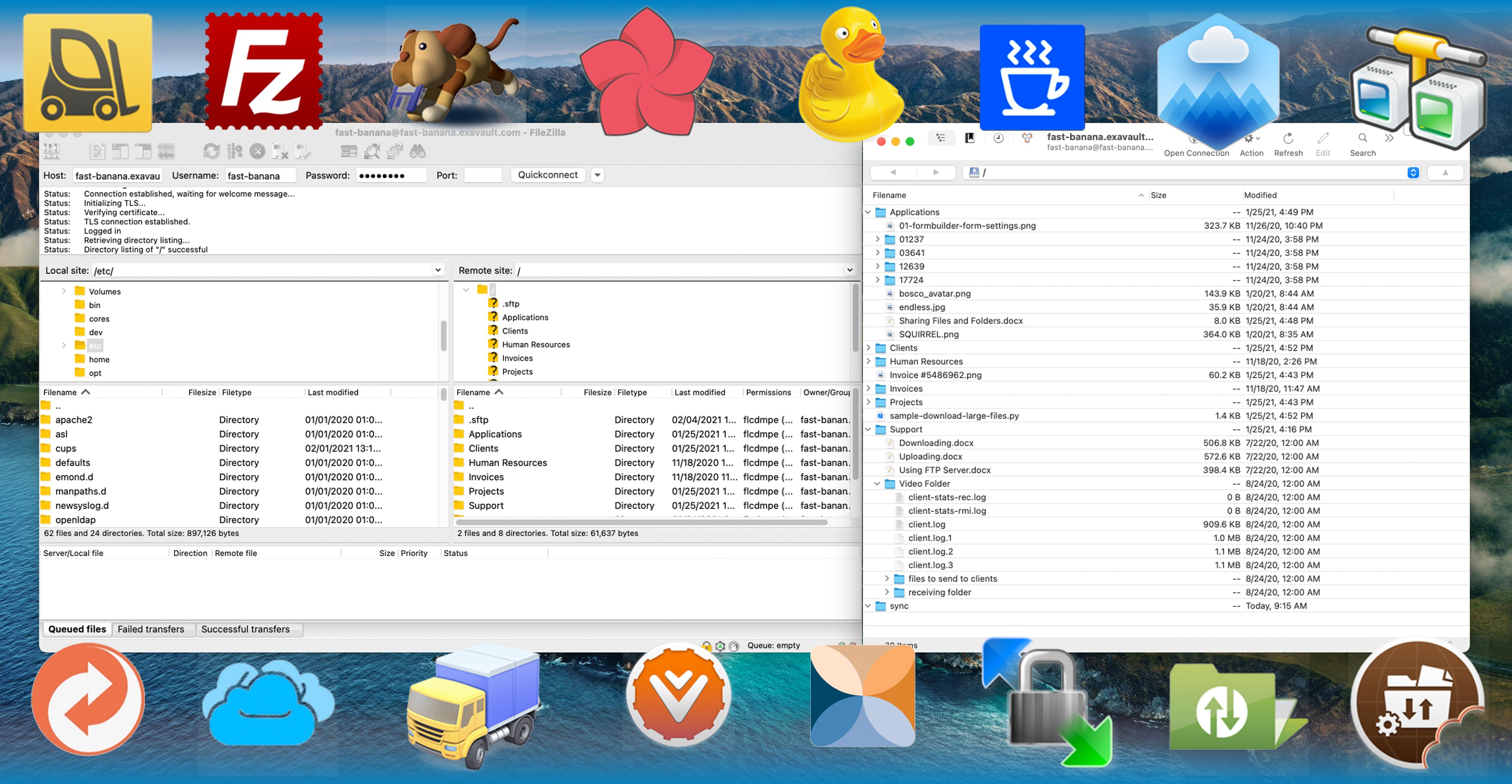 ExaVault Cloud FTP Screenshot 3
