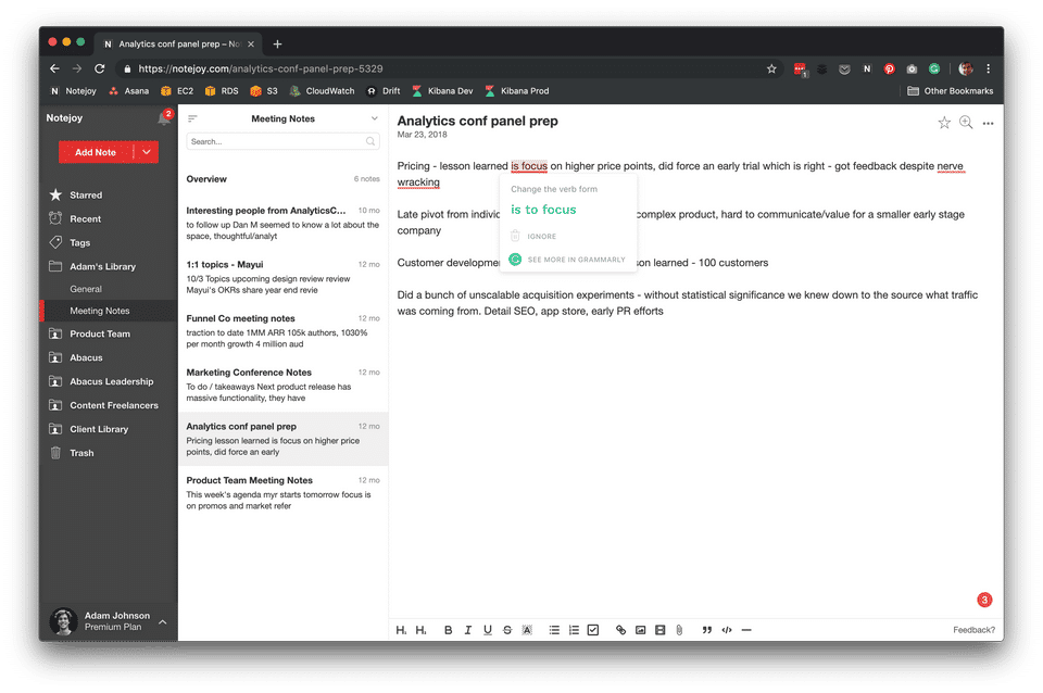 Notejoy Screenshot 1
