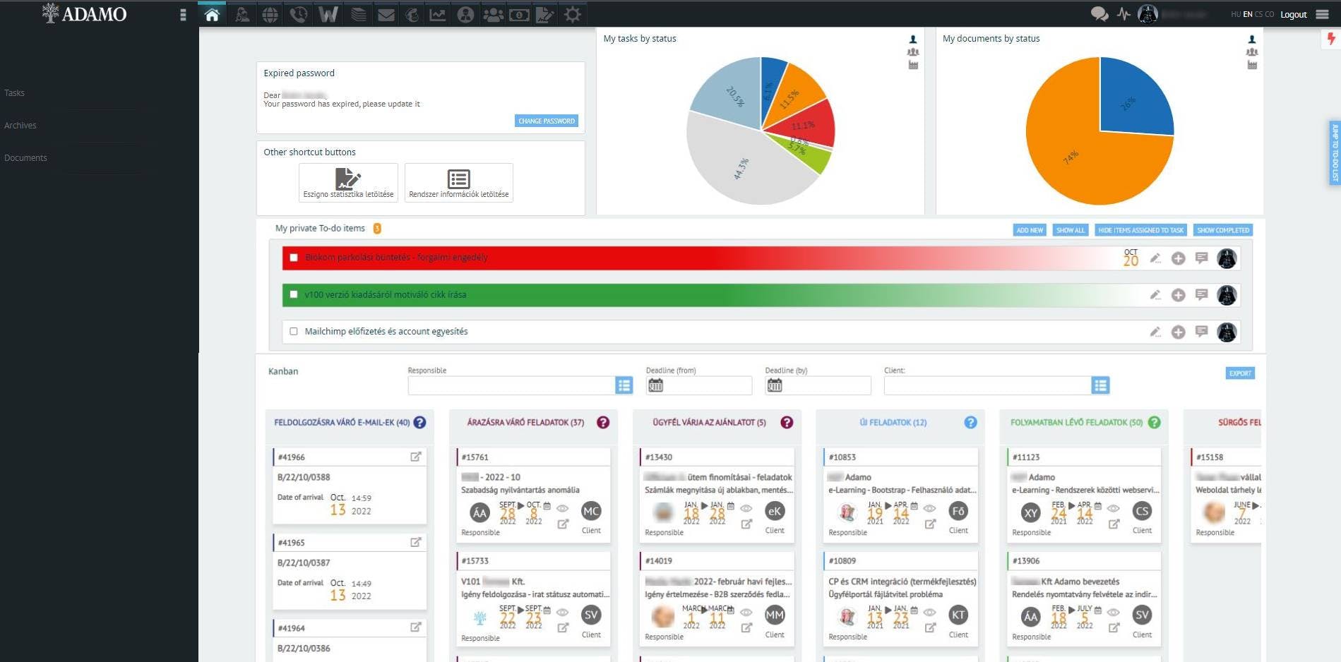 Adamo Digital Platform Screenshot 1