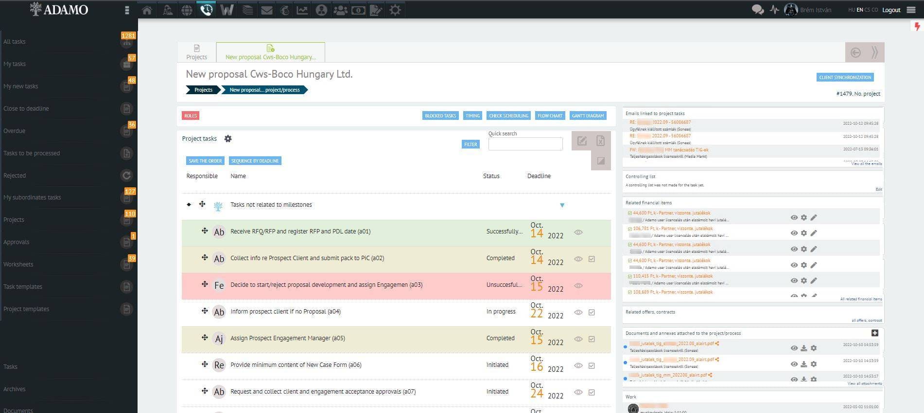 Adamo Digital Platform Screenshot 2