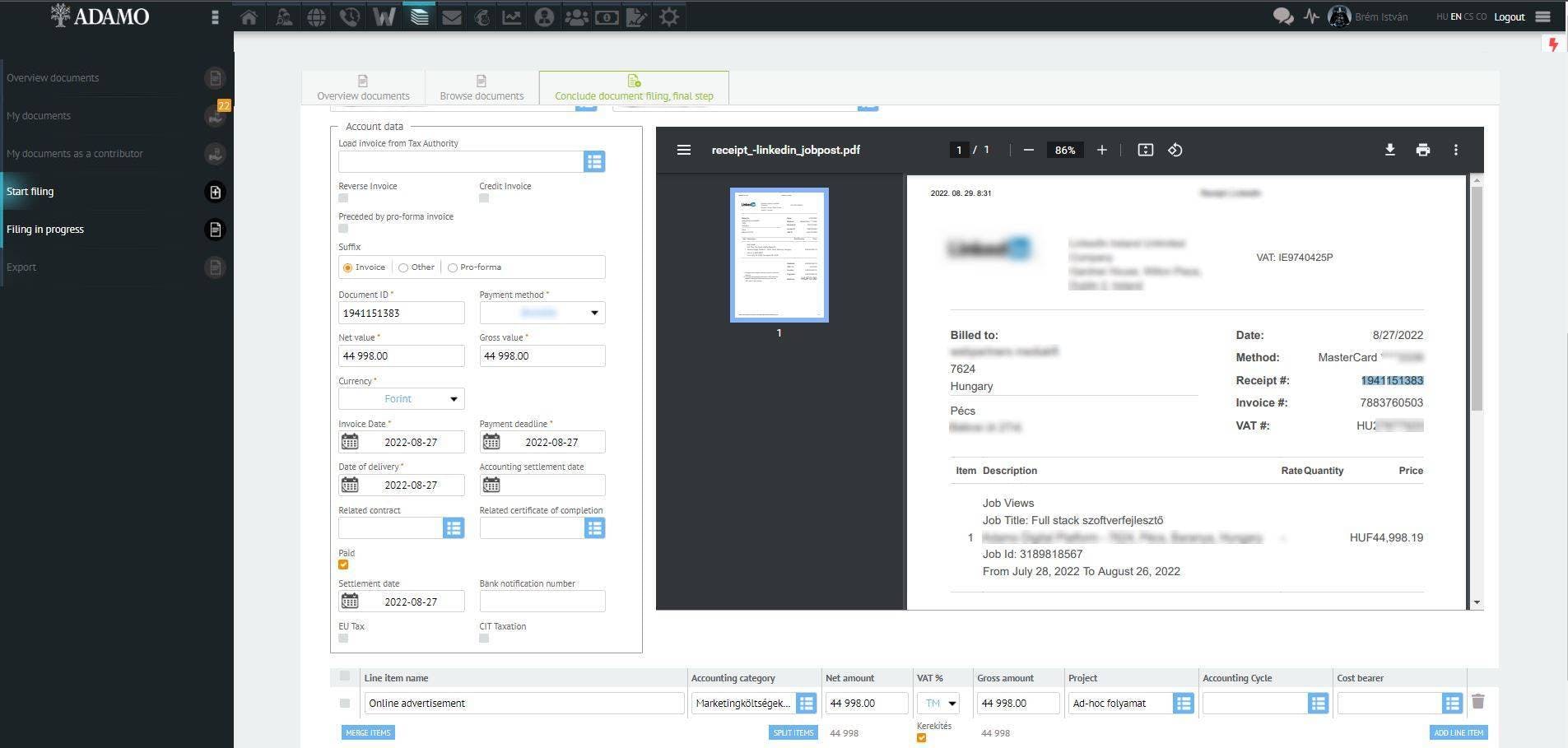 Adamo Digital Platform Screenshot 5