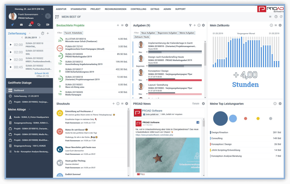 PROAD Software Screenshot 1