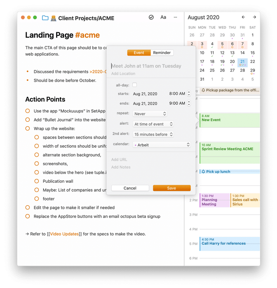 NotePlan Screenshot 2