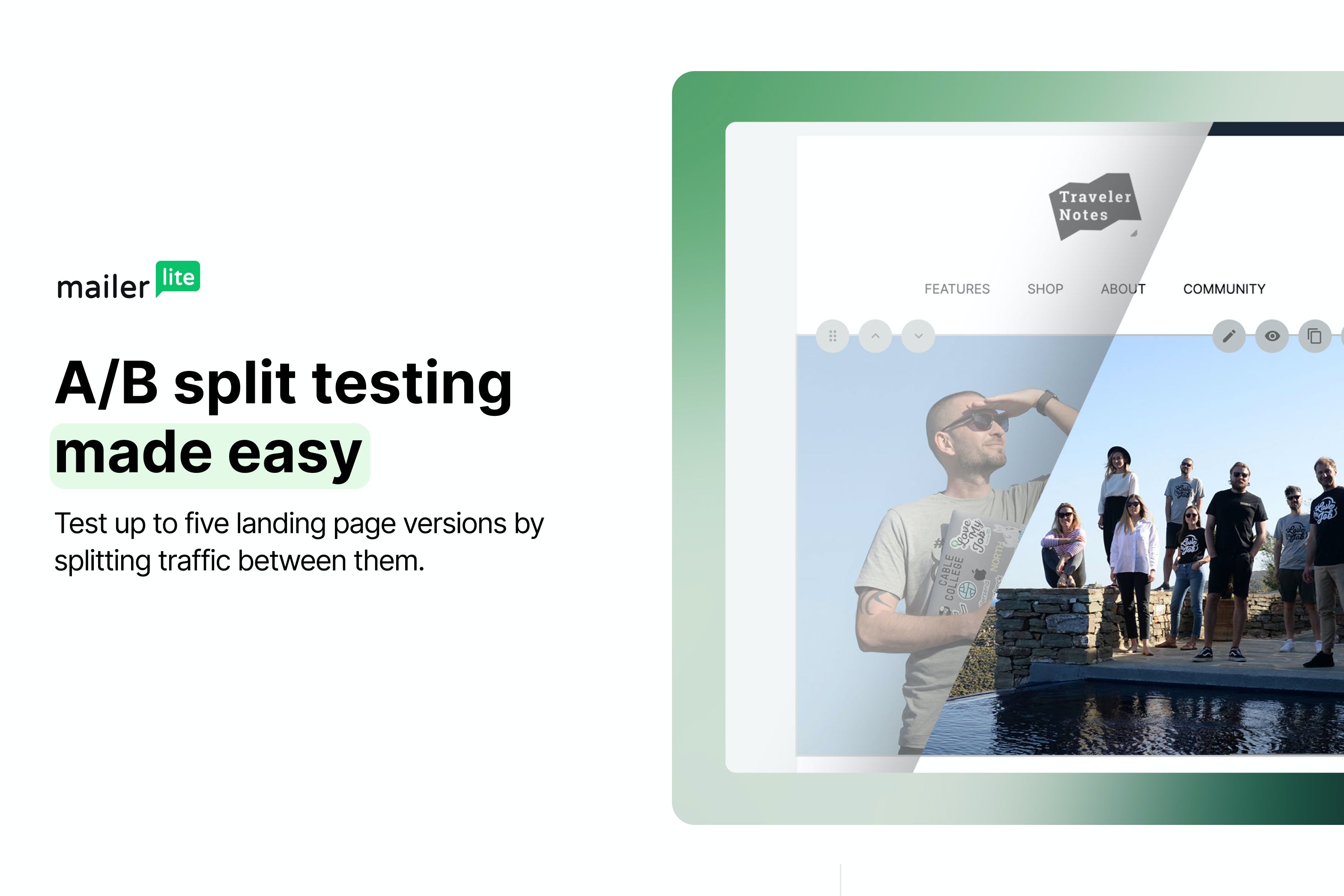 MailerLite Landing Page Builder Screenshot 4