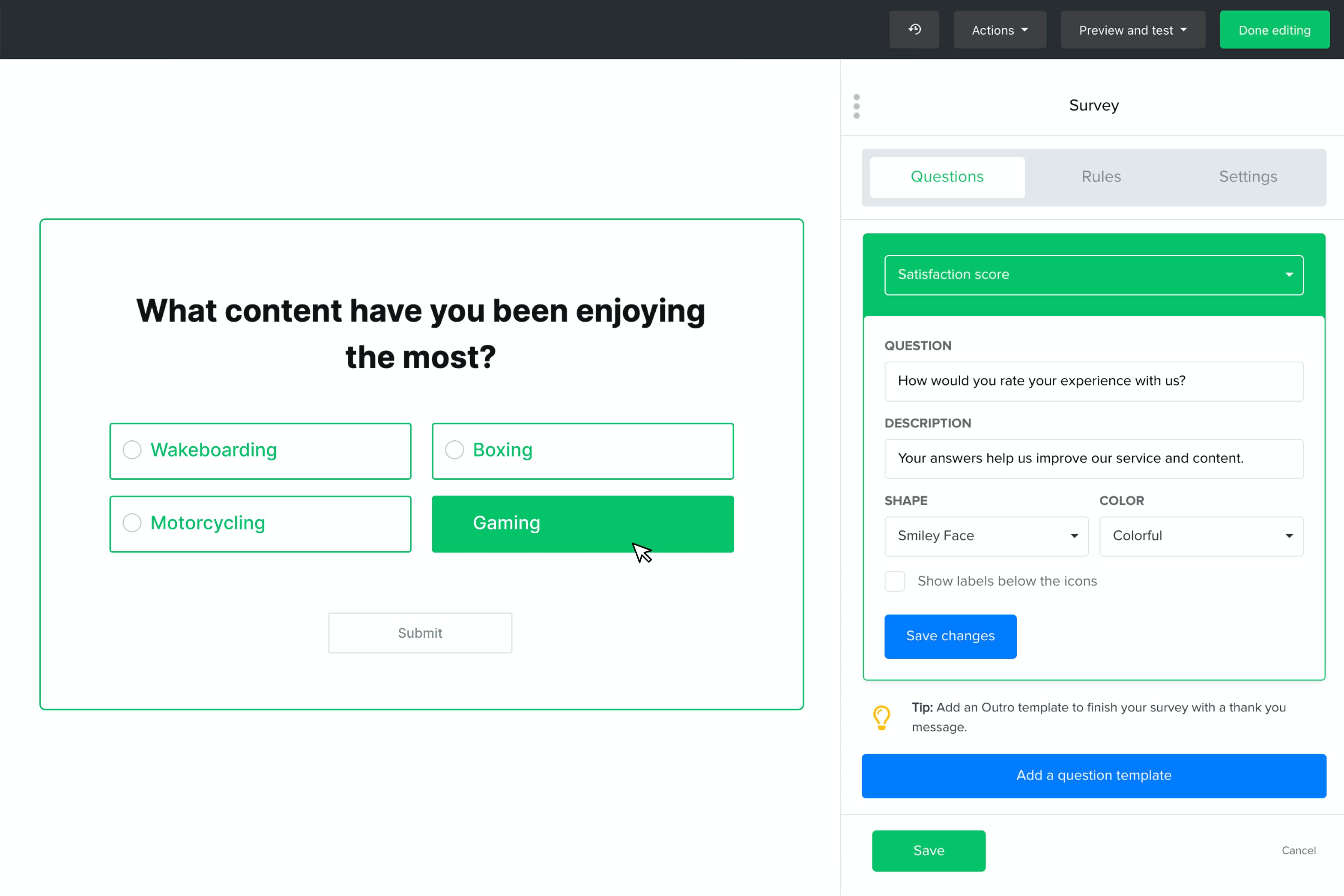 MailerLite Landing Page Builder Screenshot 5