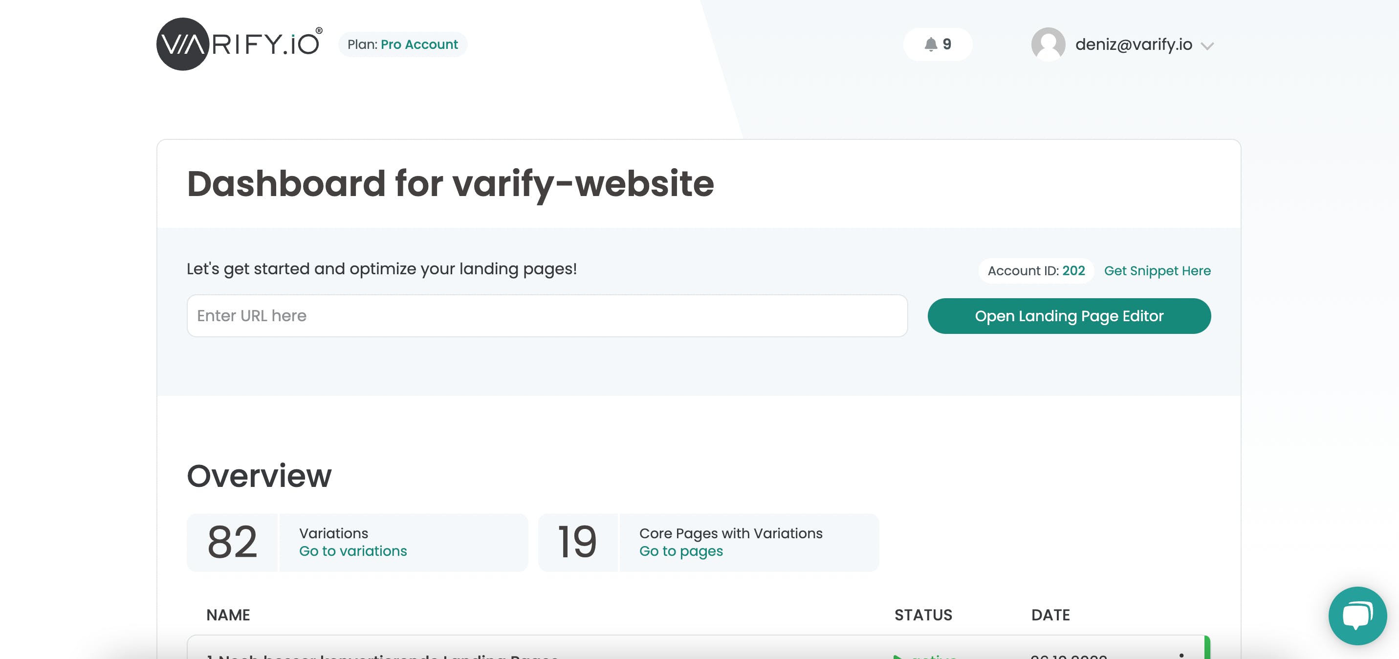 Varify.io Screenshot 1