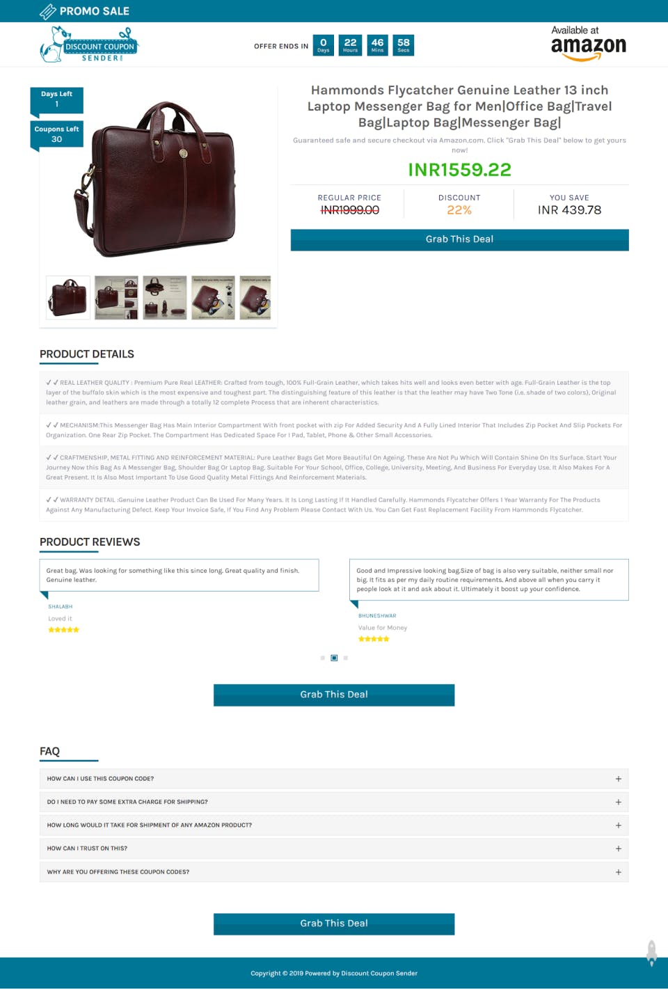 Discount Coupon Sender Screenshot 1
