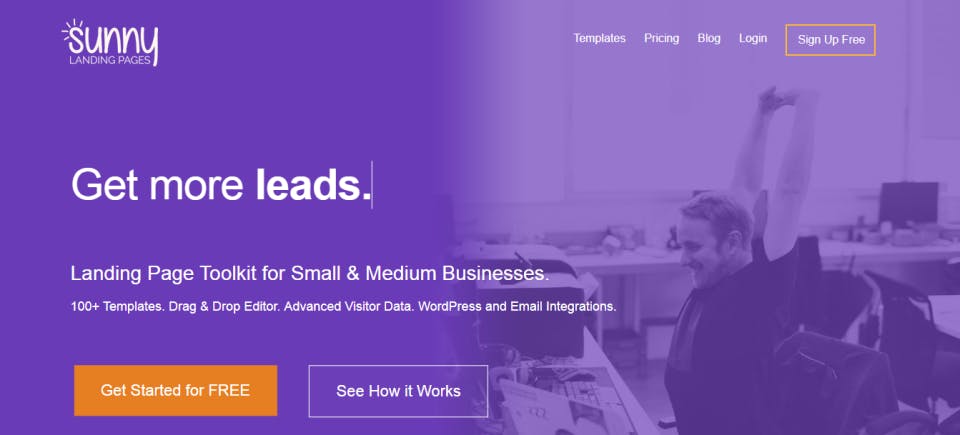Sunny Landing Pages Screenshot 1