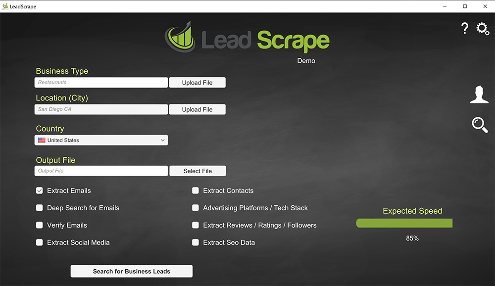 Lead Scrape Screenshot 1