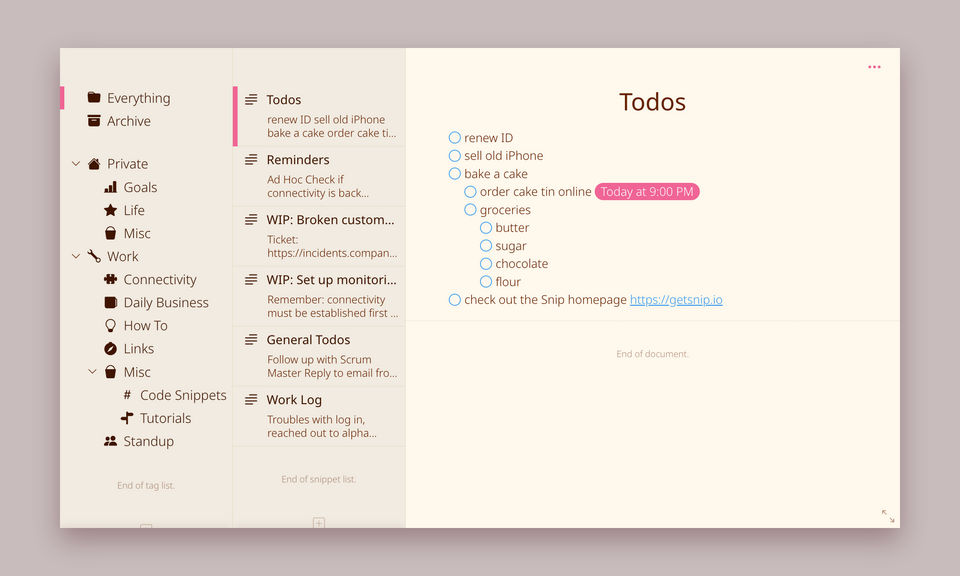 Snip Screenshot 4
