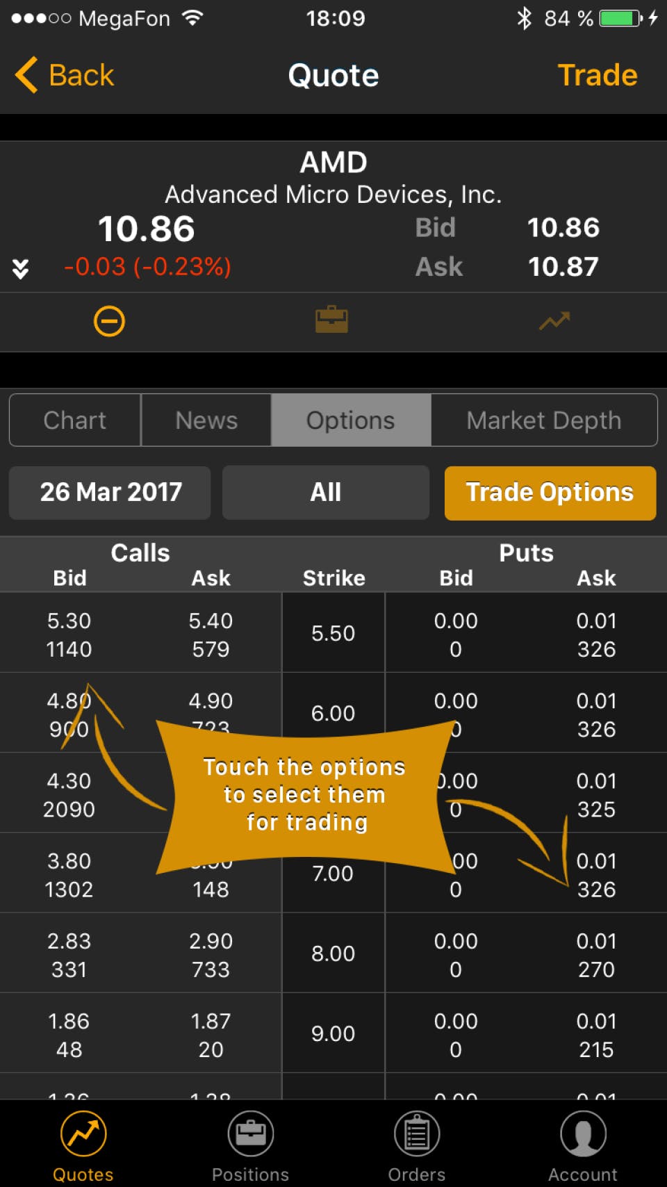 ETNA Web Trader Screenshot 3