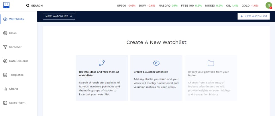finbox.io Screenshot 1