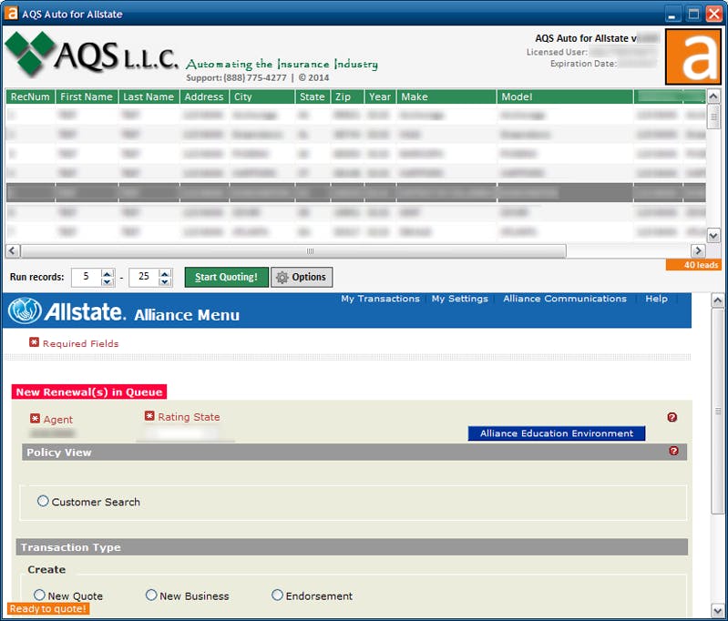 AQS Advantage Screenshot 1