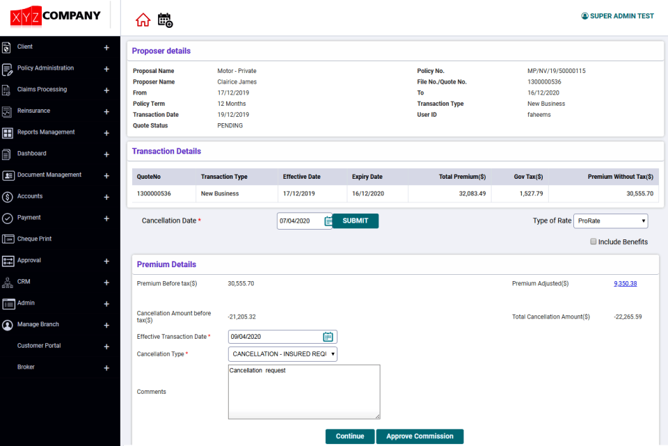 InsureEdge Screenshot 2