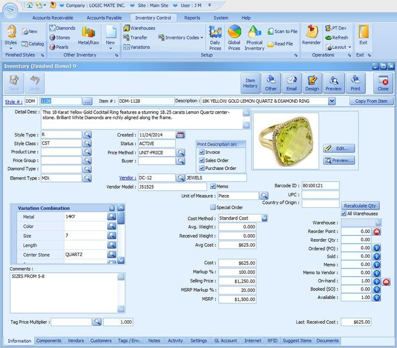 JewelMate Enterprise Retail Screenshot 2
