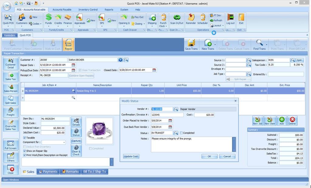 JewelMate Enterprise Retail Screenshot 4