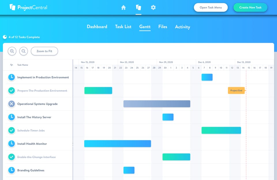 Project Central Screenshot 2