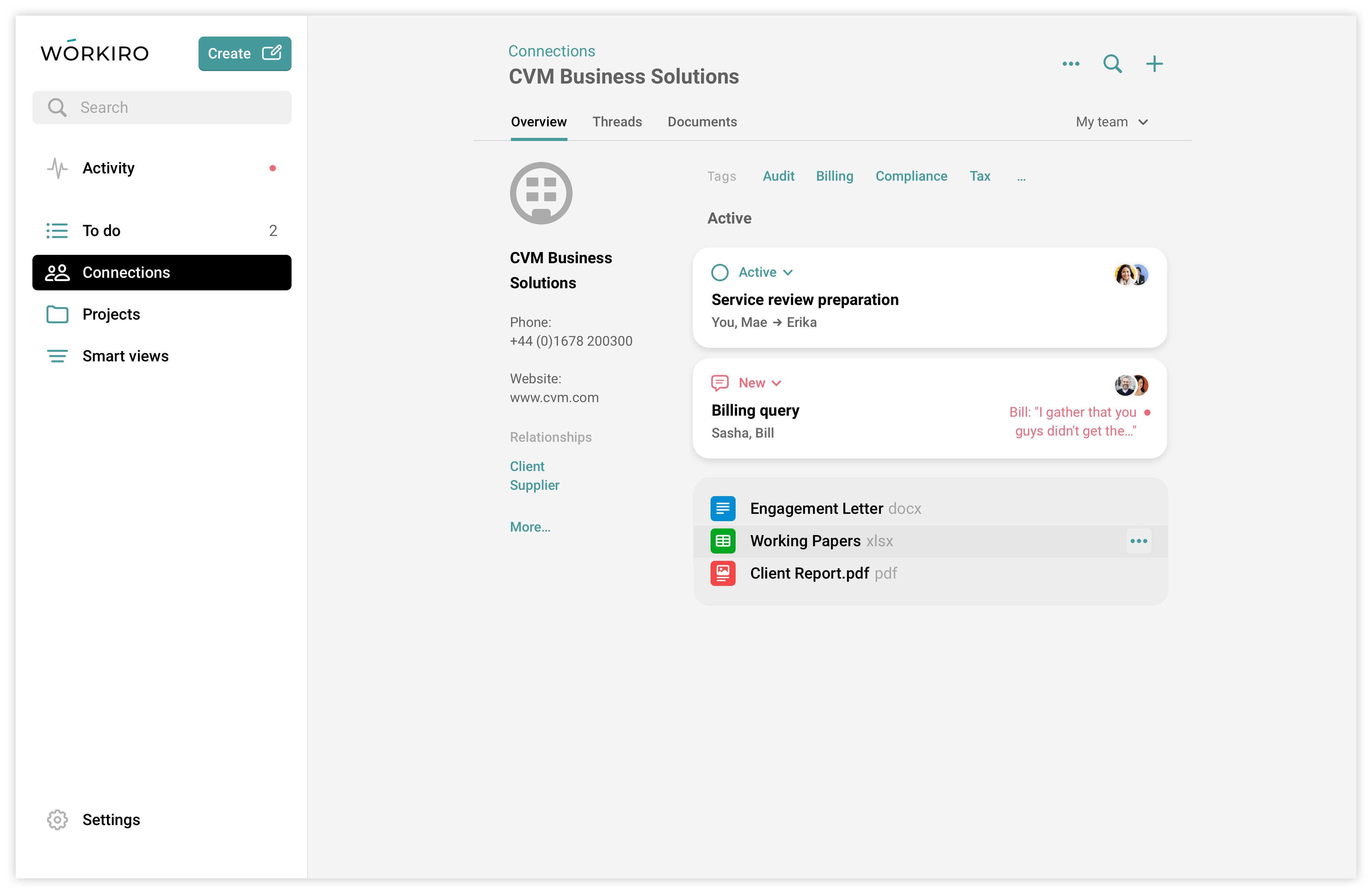 Workiro Screenshot 1