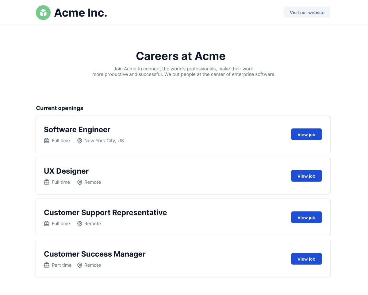 Jobspage Screenshot 2