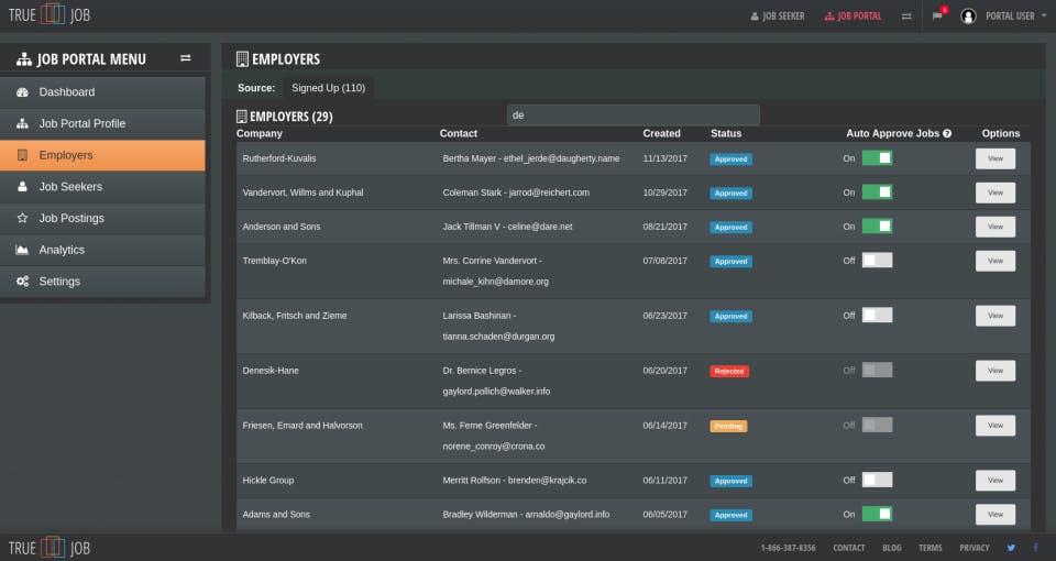 TrueJob Screenshot 2
