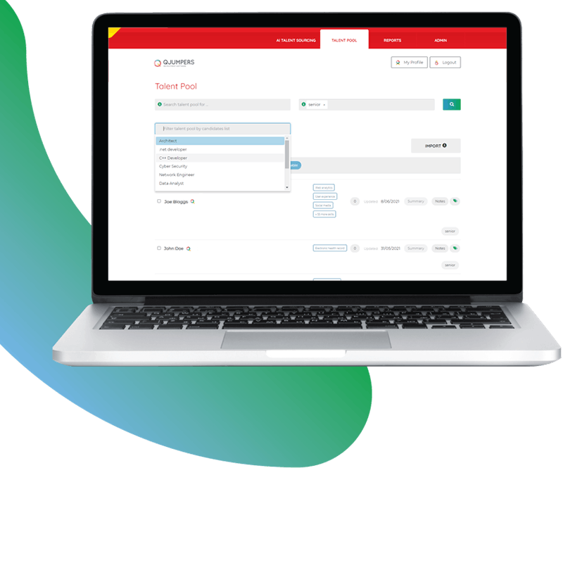 QJumpers Applicant Tracking Screenshot 2
