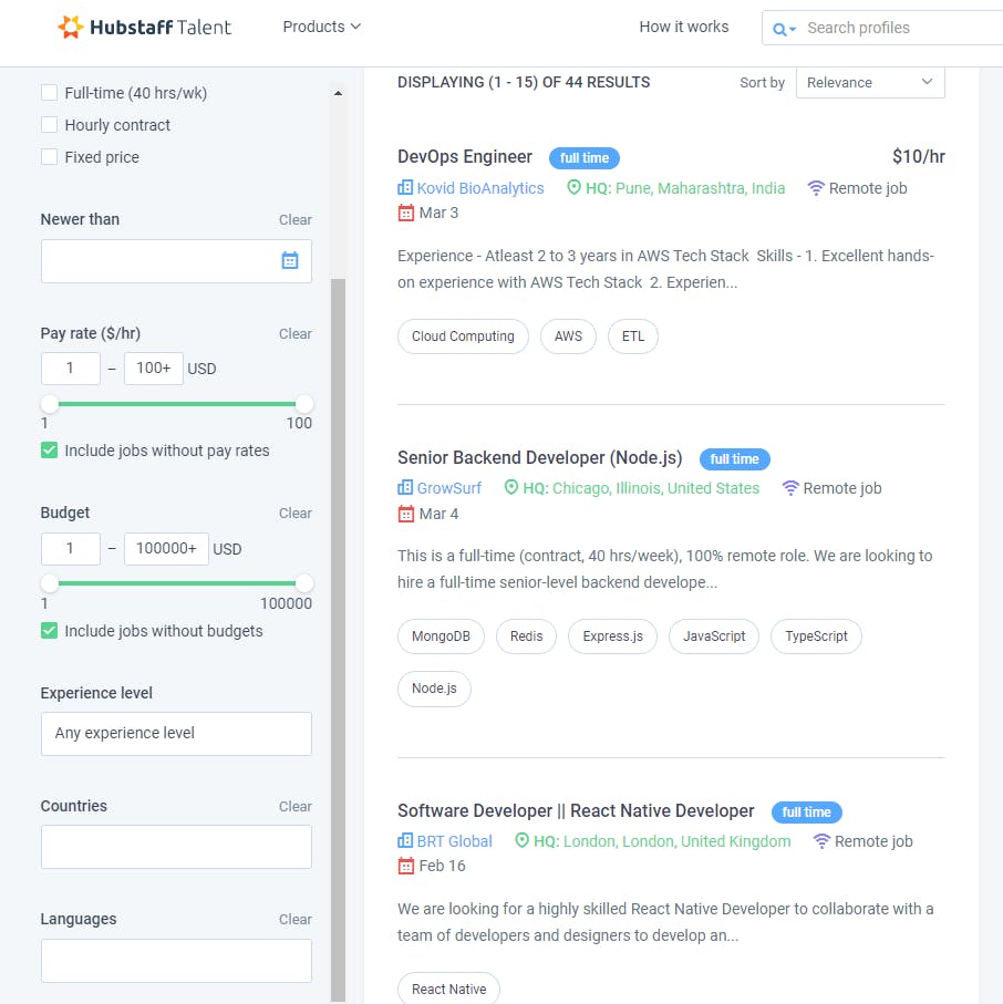 Hubstaff Talent Screenshot 1