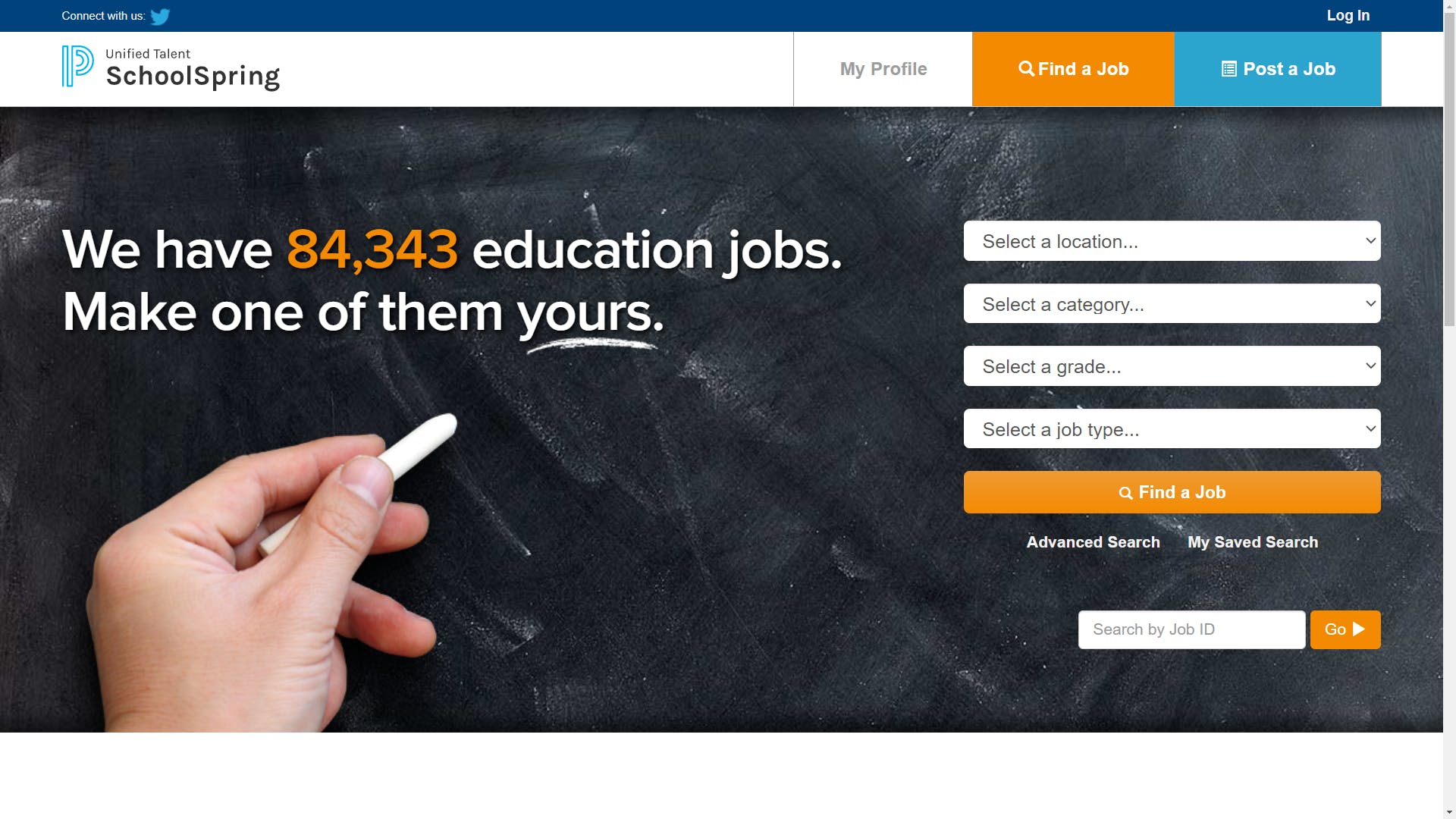 PowerSchool Unified Talent SchoolSpring Job Board Screenshot 1