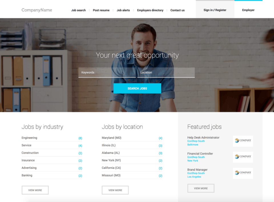 JobMount Job Board Software Screenshot 1