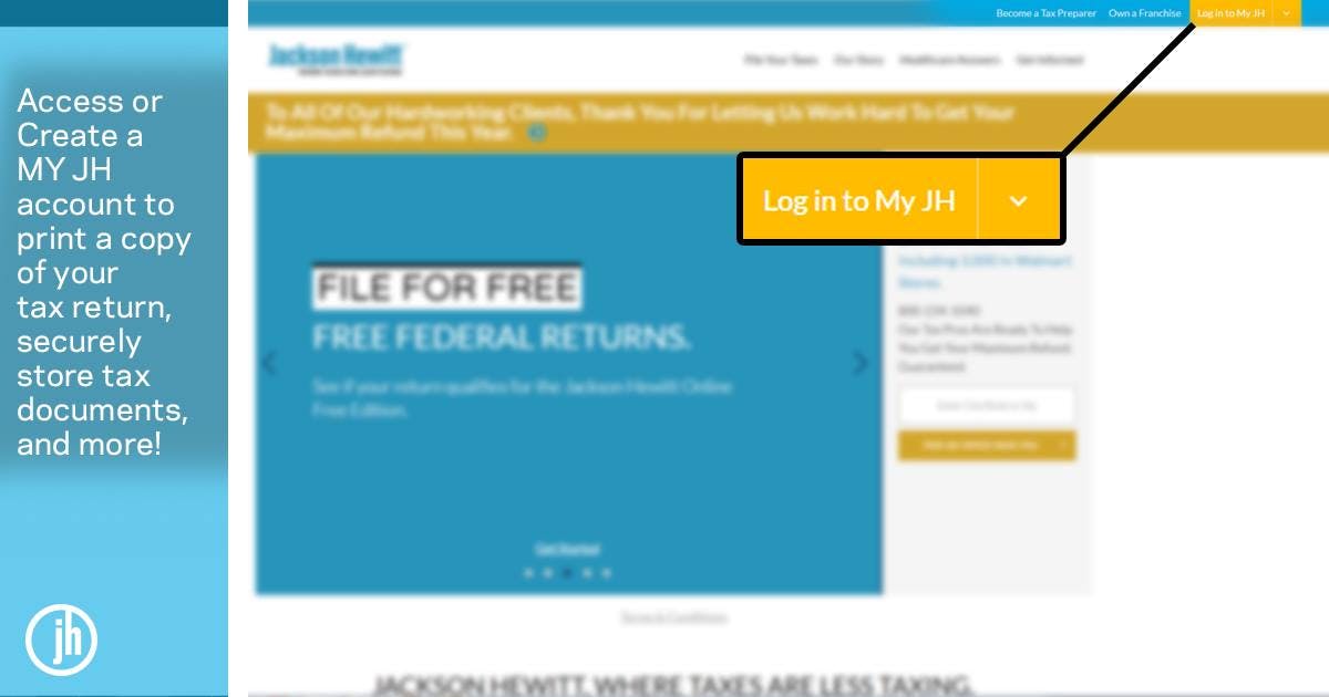 Jackson Hewitt Online Screenshot 1