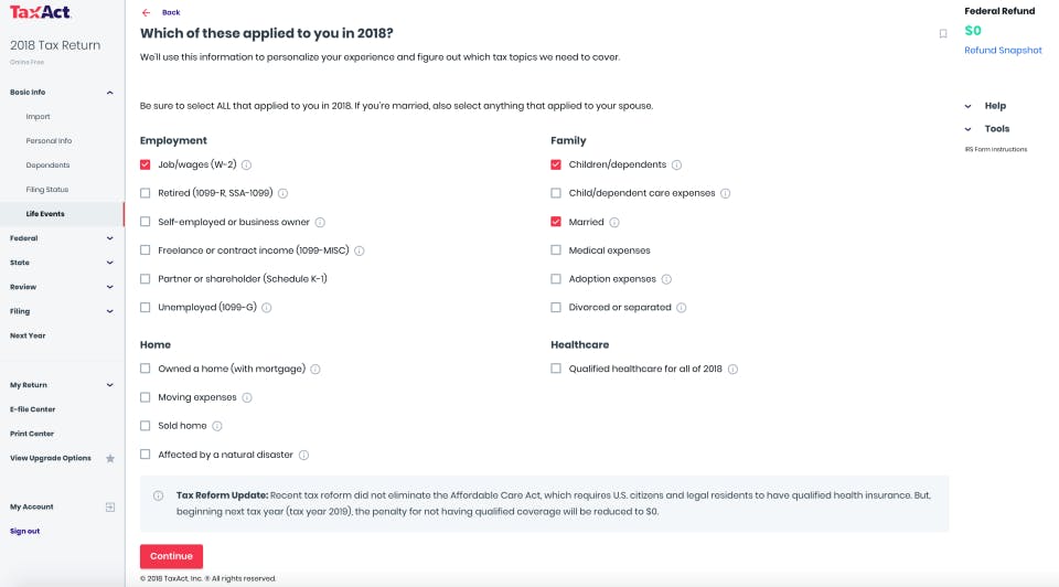 TaxAct Business Screenshot 1