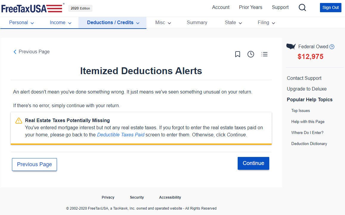 FreeTaxUSA Screenshot 2