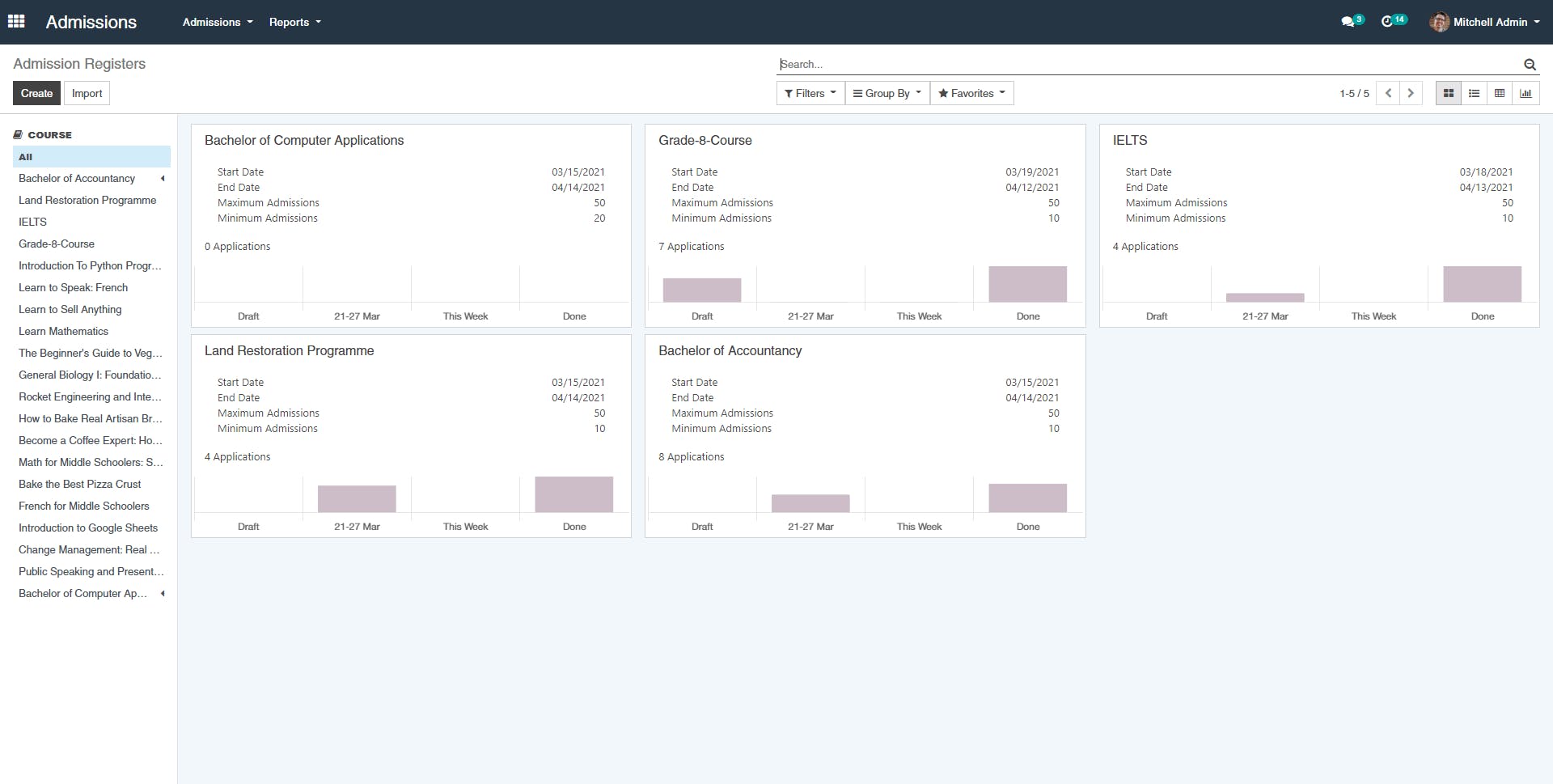 OpenEduCat Screenshot 1