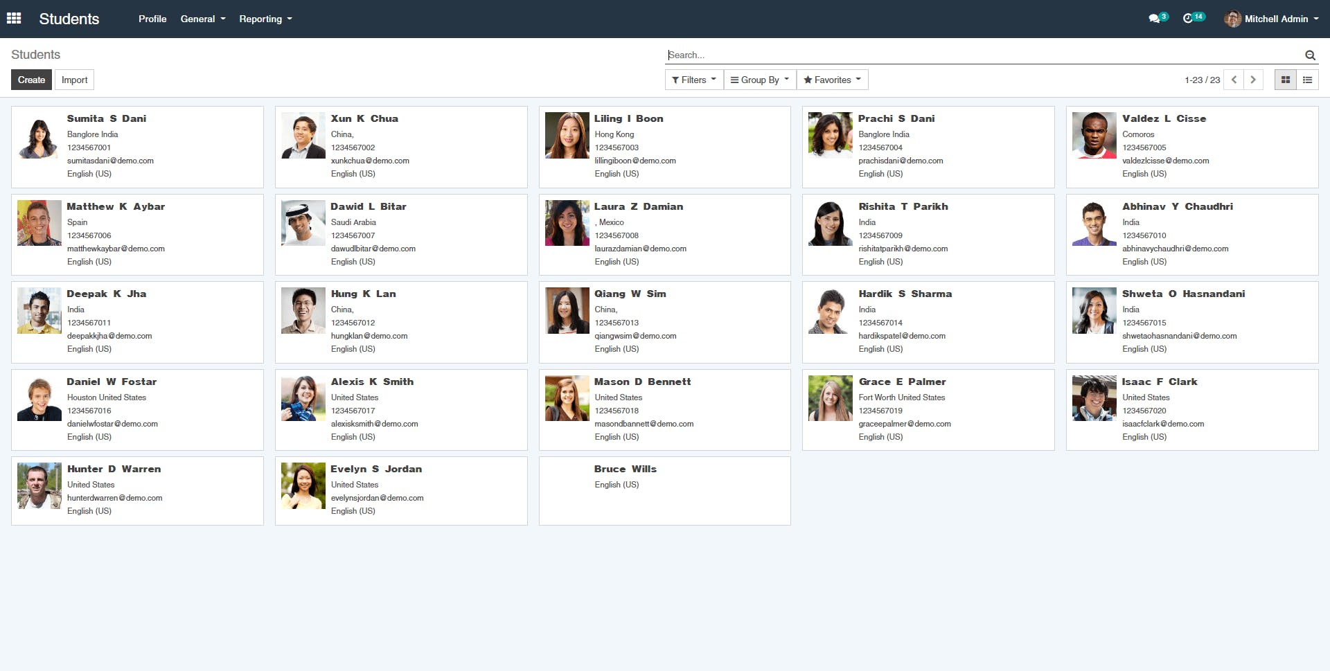OpenEduCat Screenshot 2