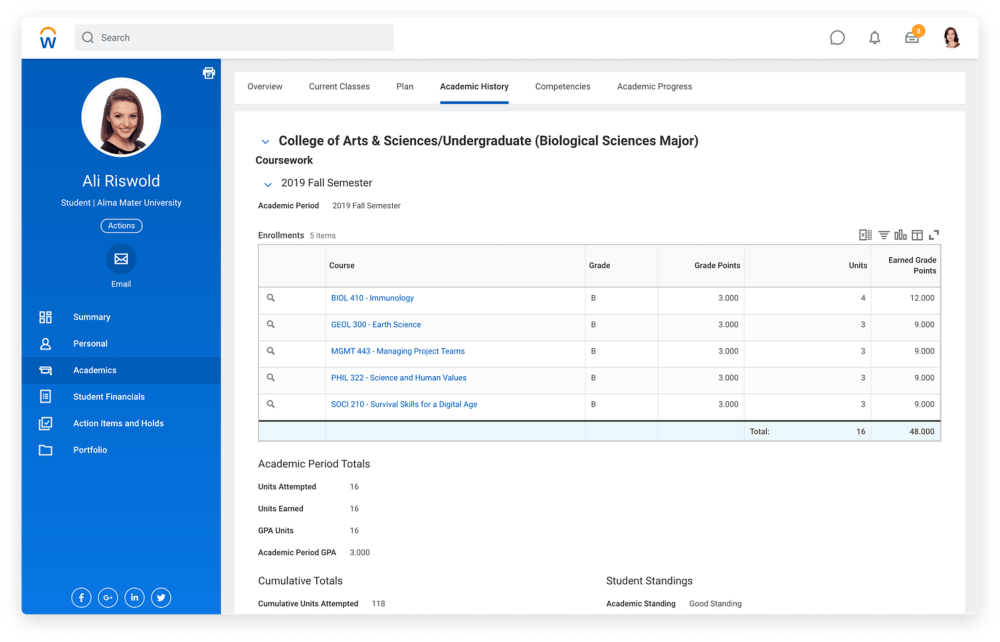 Workday Student Screenshot 1