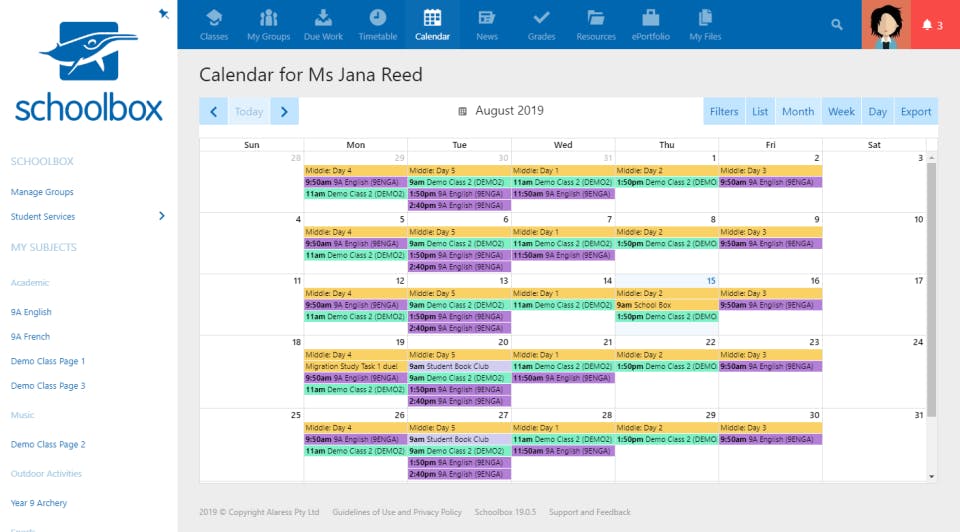 Schoolbox Screenshot 4