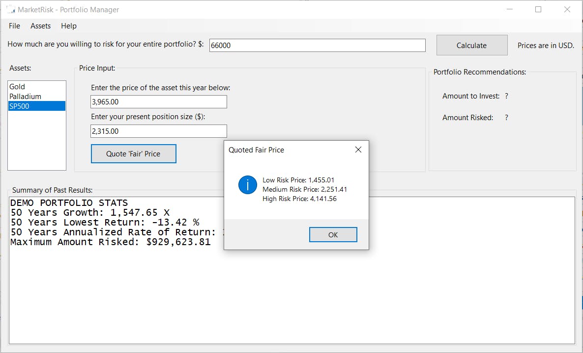 MarketRisk Screenshot 1