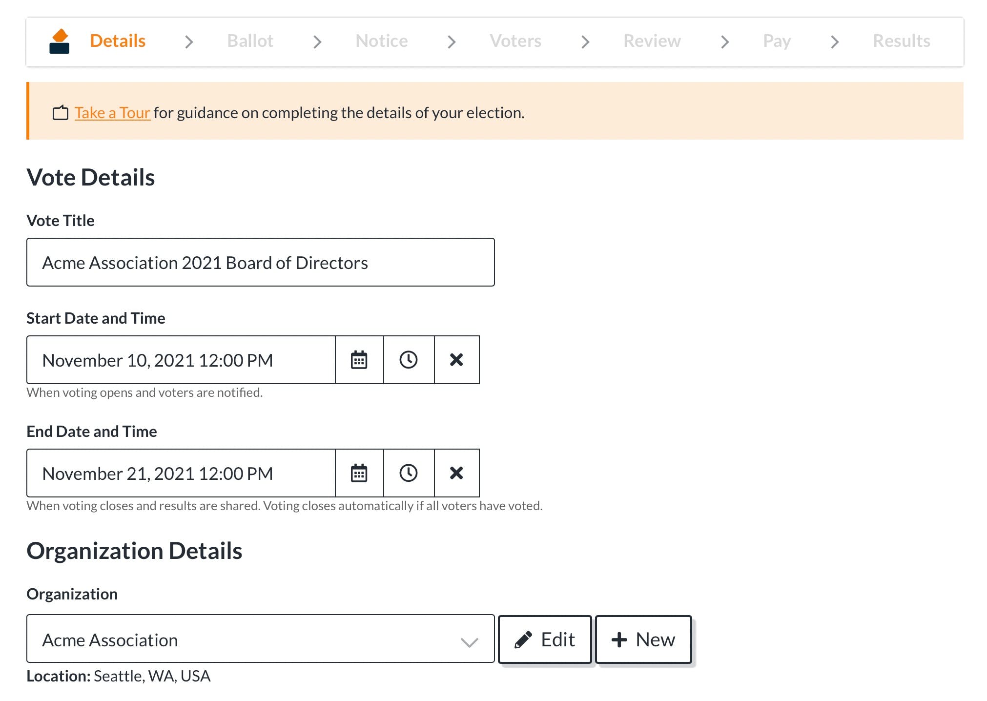 ElectionBuddy Screenshot 2