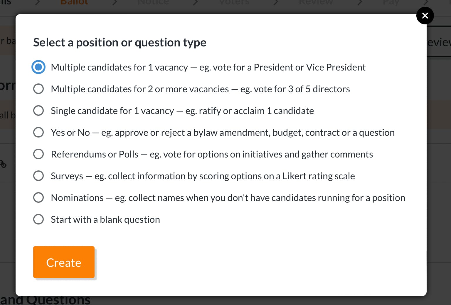 ElectionBuddy Screenshot 3
