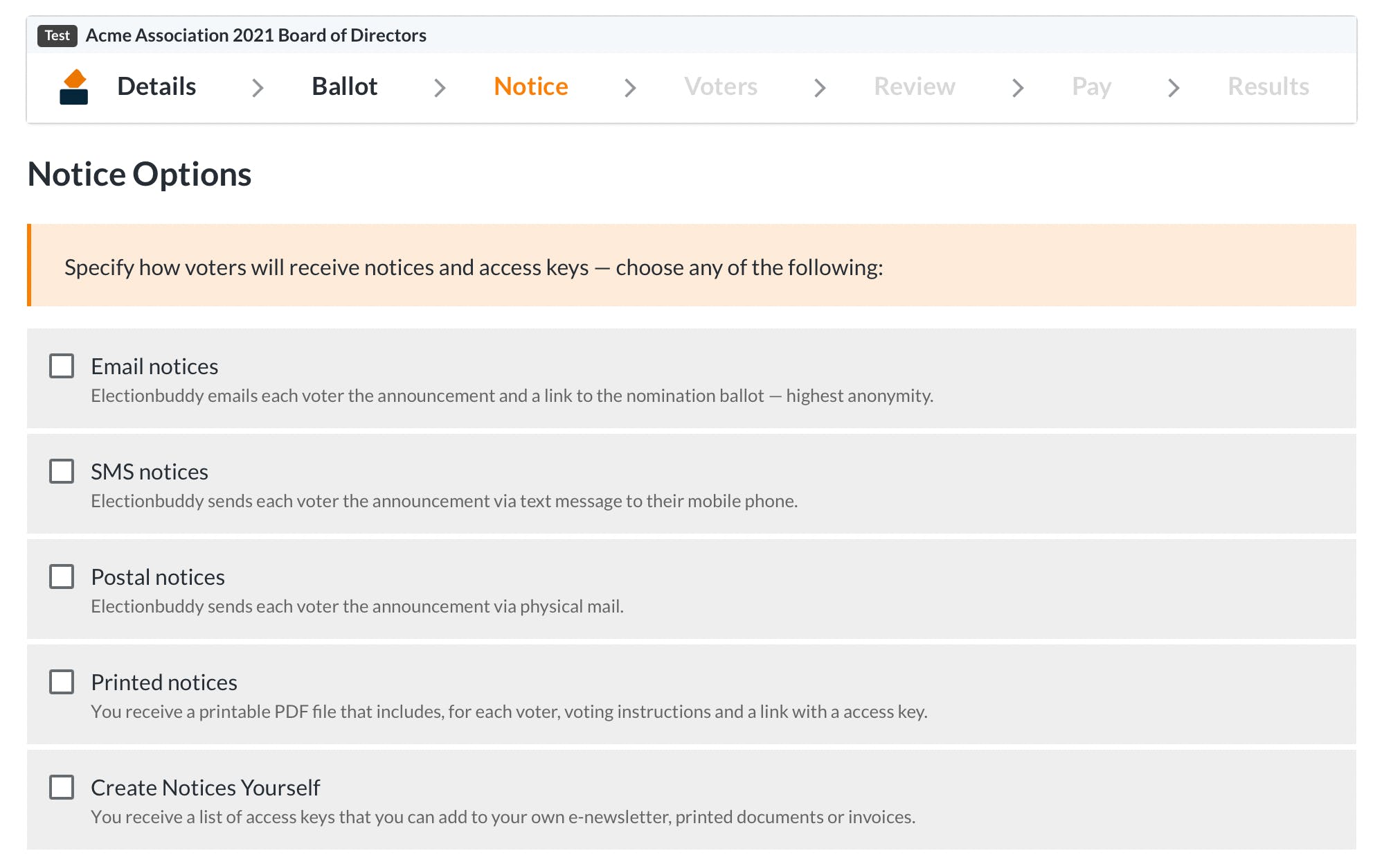 ElectionBuddy Screenshot 5
