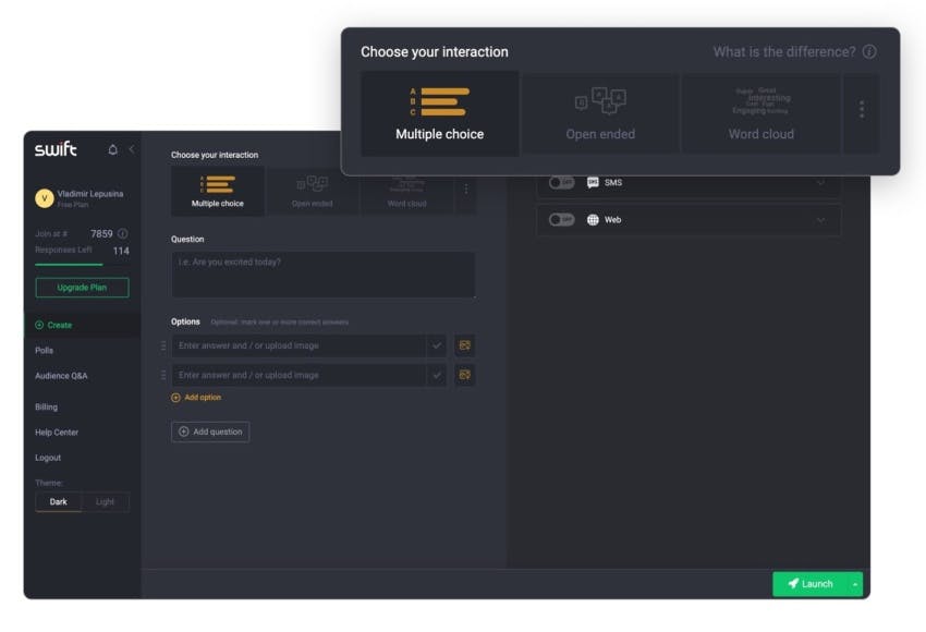 Swift Polling Screenshot 1