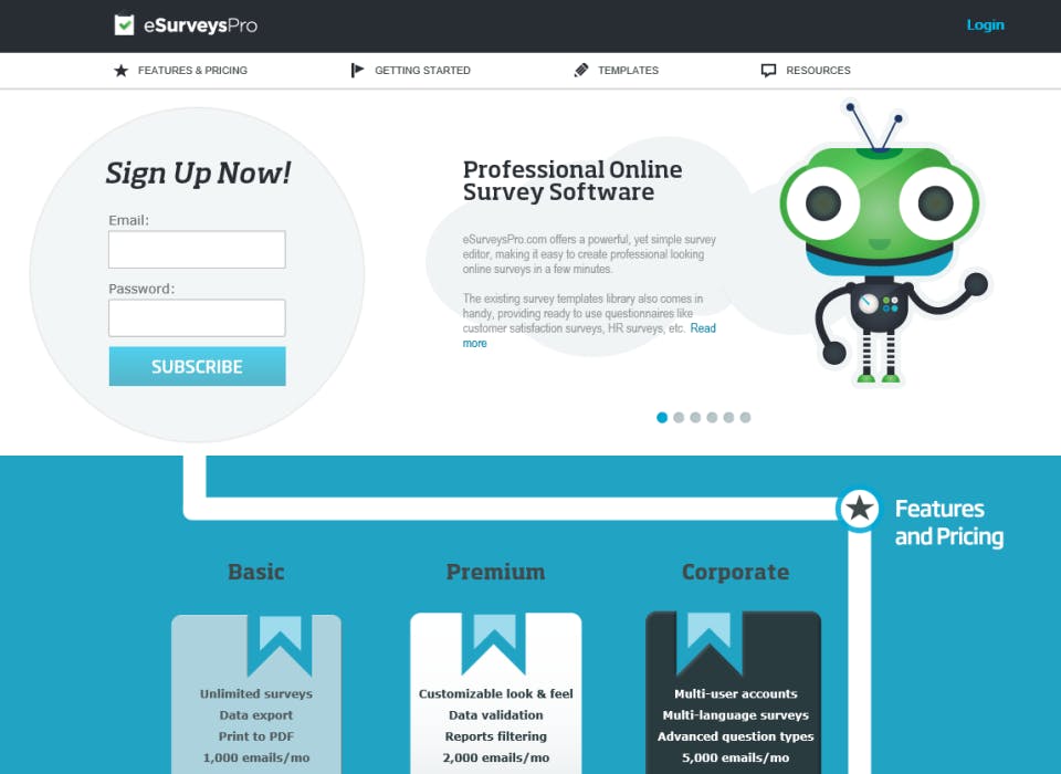 eSurveysPro.com Screenshot 1
