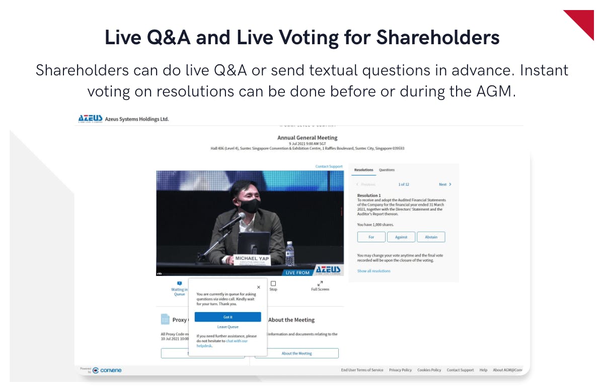 ConveneAGM Screenshot 1