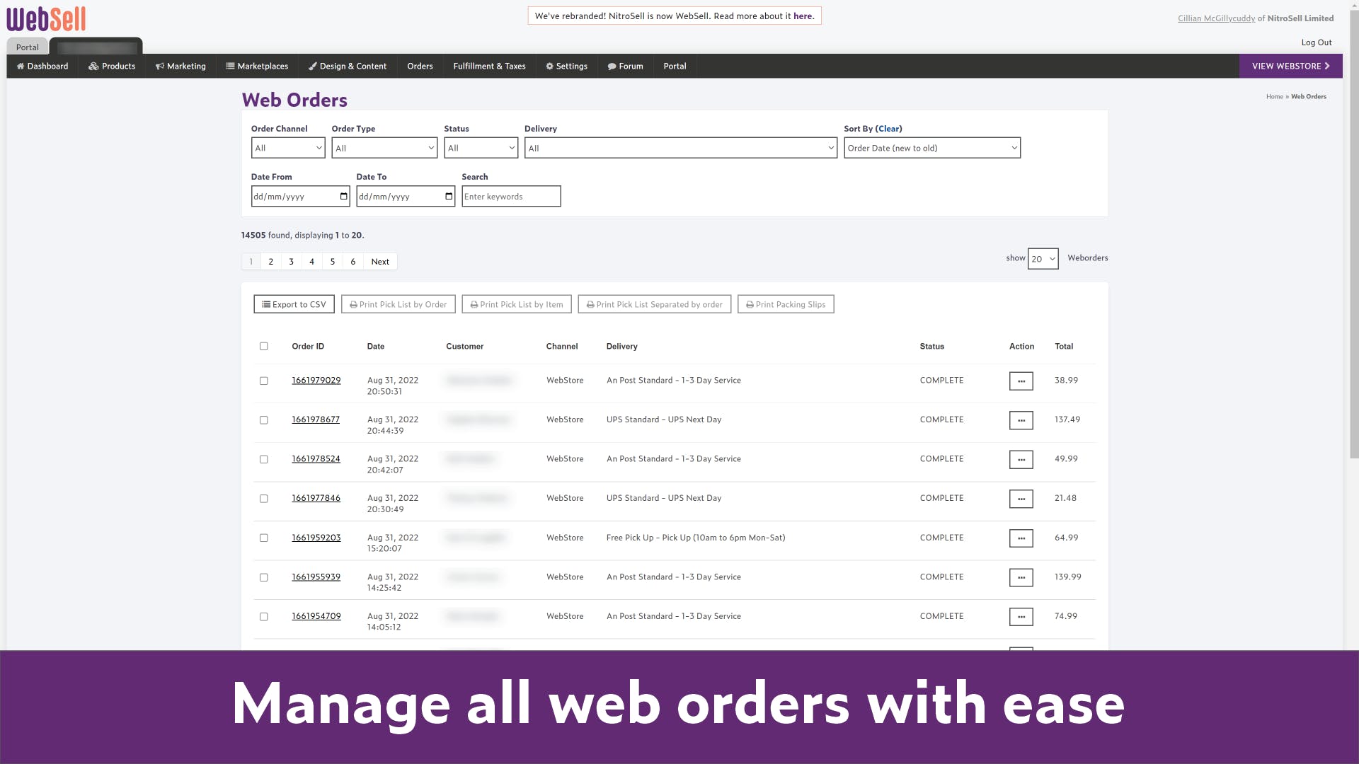 WebSell Screenshot 1