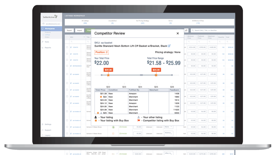 Cart Marketplace Management Screenshot 2