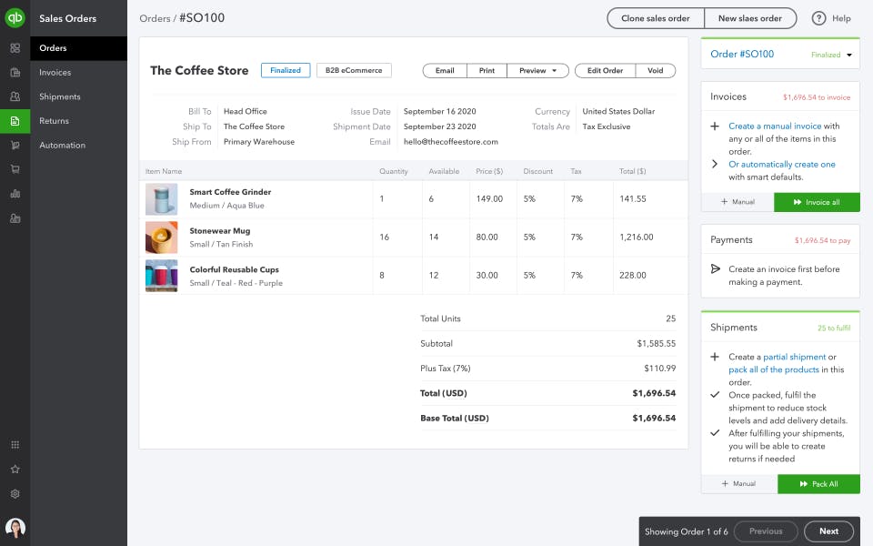 QuickBooks Commerce Screenshot 3