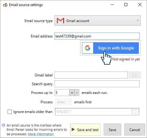 Email Parser Screenshot 4